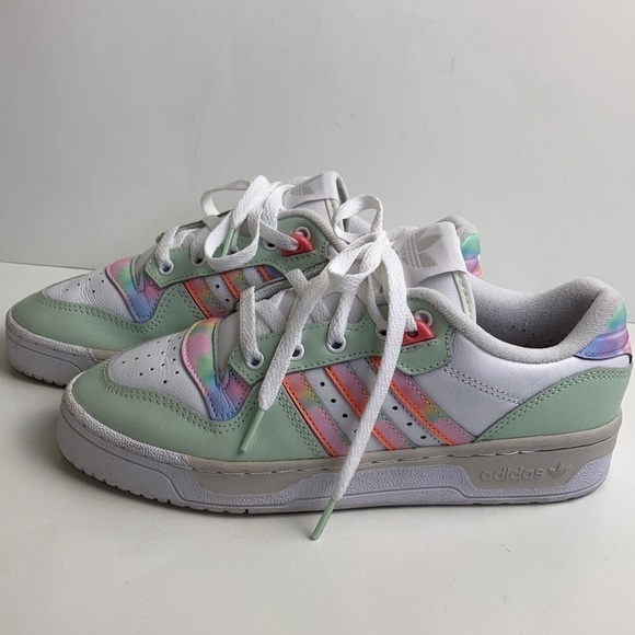 adidas FY1270 Rivalry Low white Tie Dye Women’s 7.5 Kicks Streetwear 80’s Y2K - Picture 6 of 16